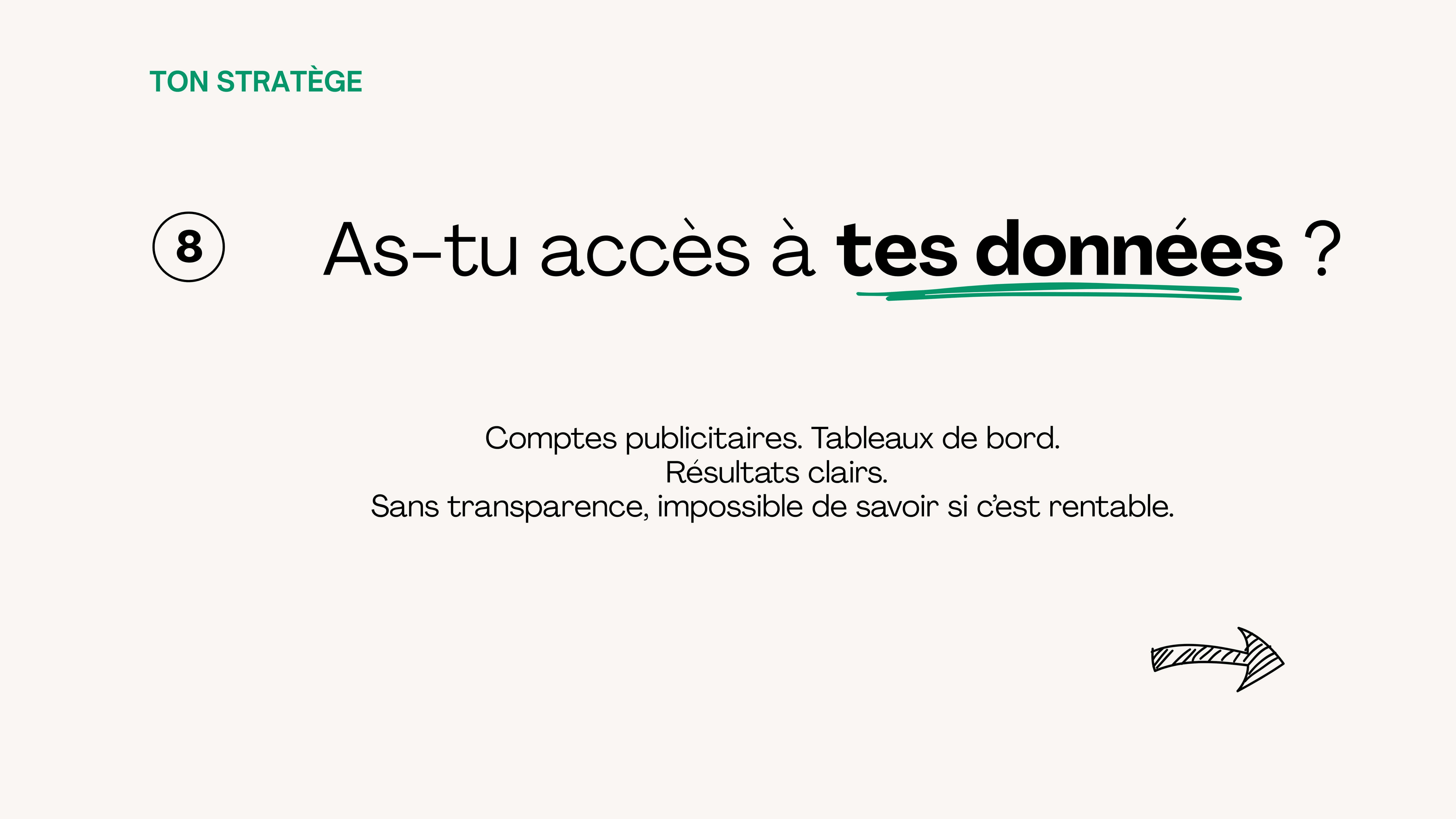 As-tu accès à tes données et comptes publicitaires