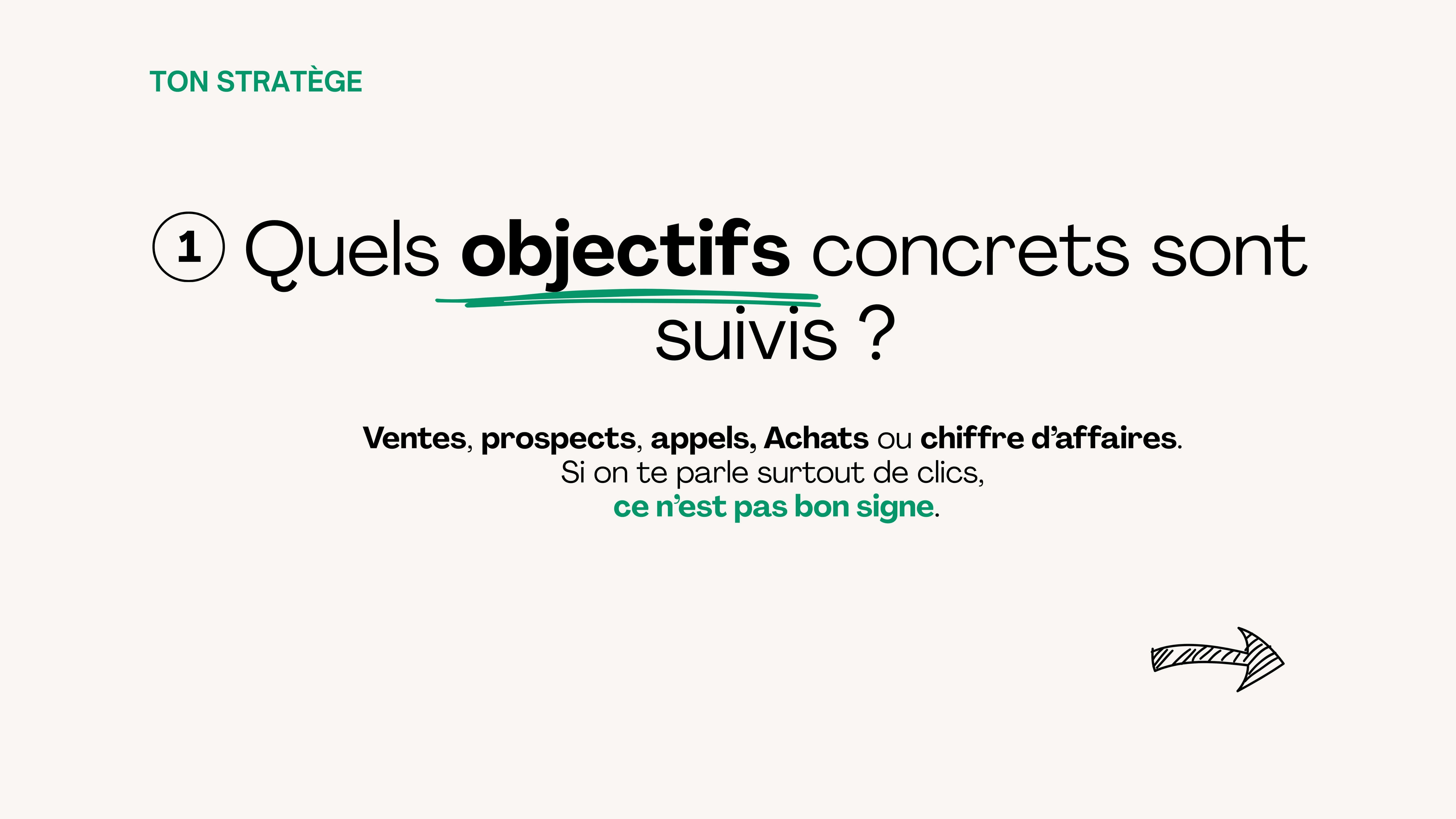 Quels objectifs concrets sont suivis par ton agence de publicité